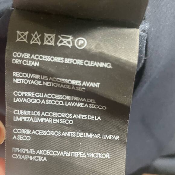 Club Monaco Jumpsuit 4 Navy Pleated Wide Leg Chic Glam Evening, Luxury Satiny - Picture 12 of 13